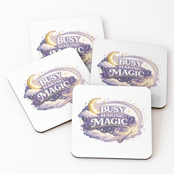 Item preview, Busy Making Magic Celestial Moon Retro Inspirational Fantasy Shirt designed and sold by SoulThread Studio.