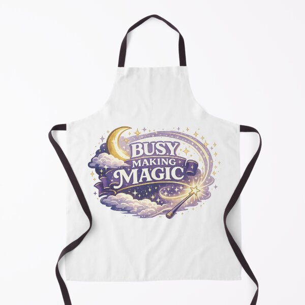 Item preview, Busy Making Magic Celestial Moon Retro Inspirational Fantasy Shirt designed and sold by SoulThread Studio.