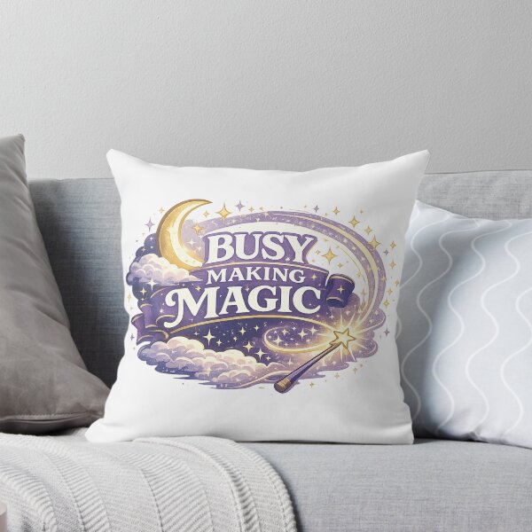 Item preview, Busy Making Magic Celestial Moon Retro Inspirational Fantasy Shirt designed and sold by SoulThread Studio.