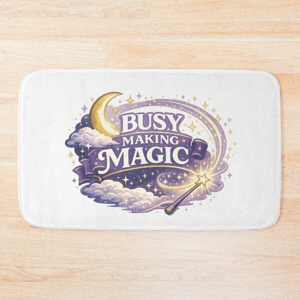 Item preview, Busy Making Magic Celestial Moon Retro Inspirational Fantasy Shirt designed and sold by SoulThread Studio.