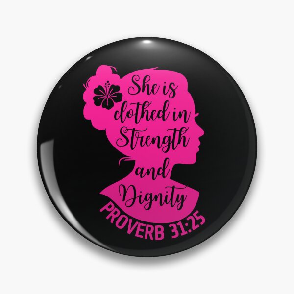 Item preview, Proverbs 31:25 – She Is Clothed with Strength and Dignity - Faith Design designed and sold by MoriaStore.