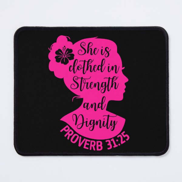 Item preview, Proverbs 31:25 – She Is Clothed with Strength and Dignity - Faith Design designed and sold by MoriaStore.