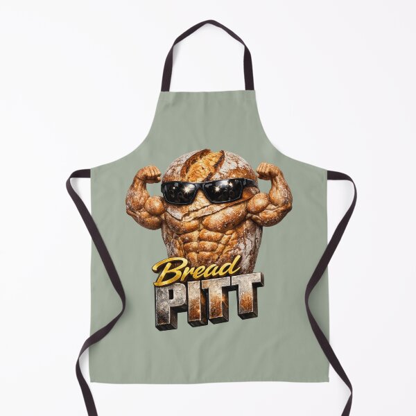 Item preview, Bread Pitt Funny Bread Pun | Funny Bakery meme illustration designed and sold by Moons Studio.
