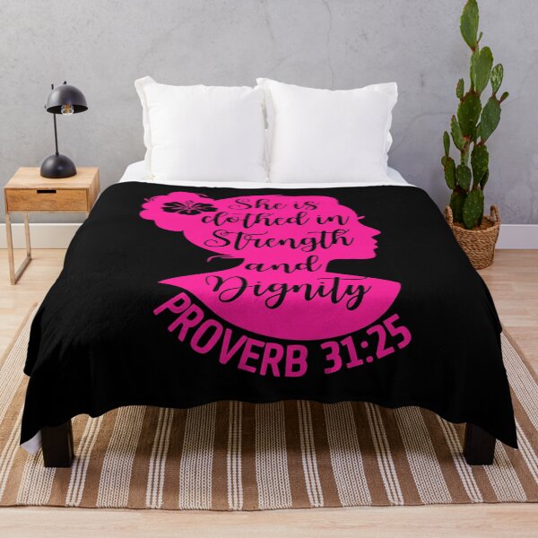 Item preview, Proverbs 31:25 – She Is Clothed with Strength and Dignity - Faith Design designed and sold by MoriaStore.
