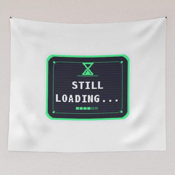Item preview, Still Loading — Funny Gamer Sticker designed and sold by One More Run.