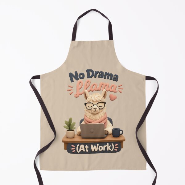 Item preview, No Drama Llama At Work | Cute 3D Office Animal designed and sold by Moons Studio.