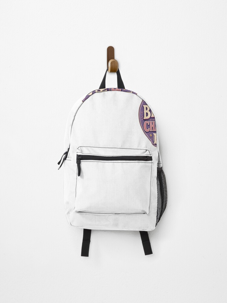 Thumbnail 1 of 3, Backpack, Bed Rot Champion Sticker designed and sold by RedRubyBubble.