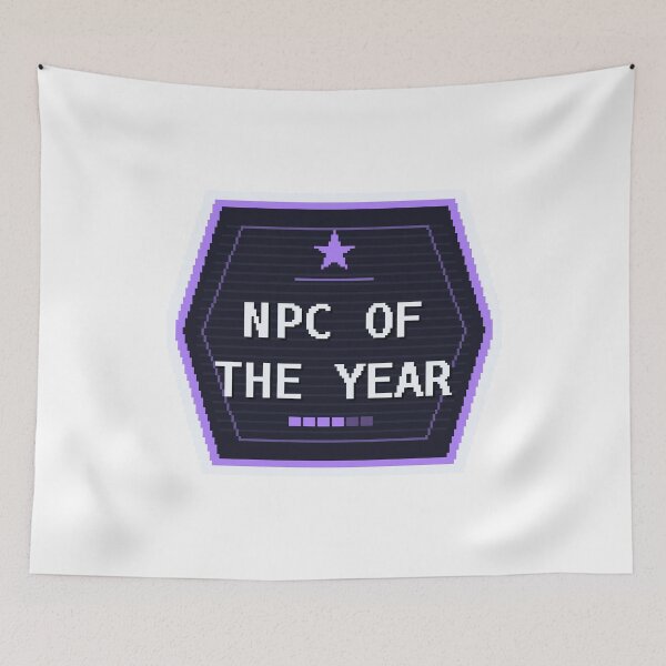 Item preview, NPC of the Year — Funny Gamer Meme Sticker designed and sold by One More Run.