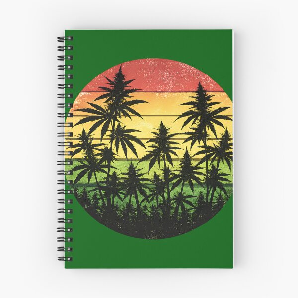 Item preview, Retro Cannabis SRetro Cannabis Sunset Silhouette – Rasta Colors Vintage Weed Artunset Silhouette – Rasta Colors Vintage Weed Art designed and sold by digitalbob60.