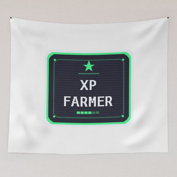 Item preview, XP Farmer — Funny RPG Grind Gamer Sticker designed and sold by One More Run.