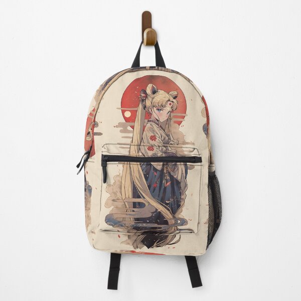 Item preview, Moon Princess in Elegant Kimono – Japanese Anime Style Celestial Girl Vintage Ukiyo Aesthetic Art designed and sold by Dyan4.