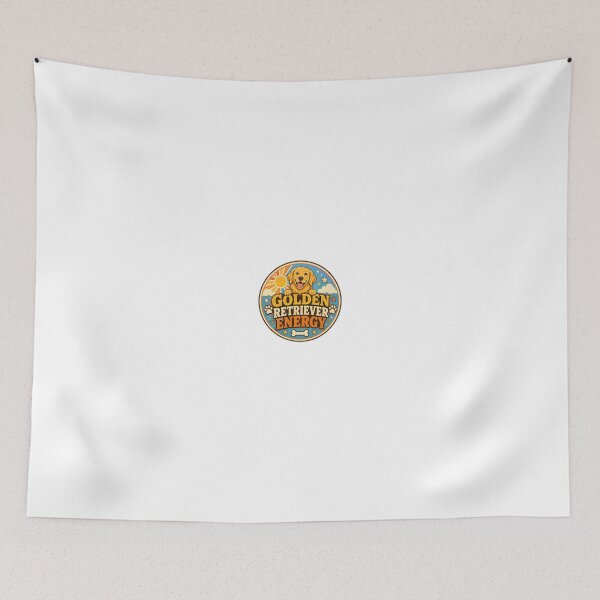 Item preview, Golden Retriever Energy Funny Dog Lover Sticker designed and sold by RedRubyBubble.