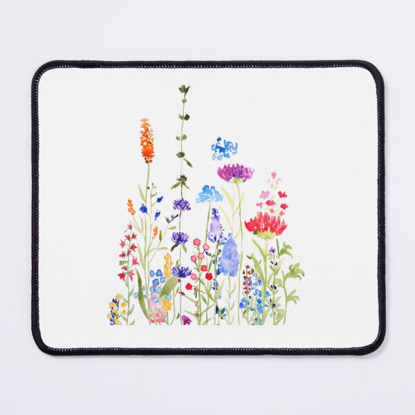 Item preview, Hand Painted Colorful Wild Flowers Watercolor Painting designed and sold by PuniCodansu.