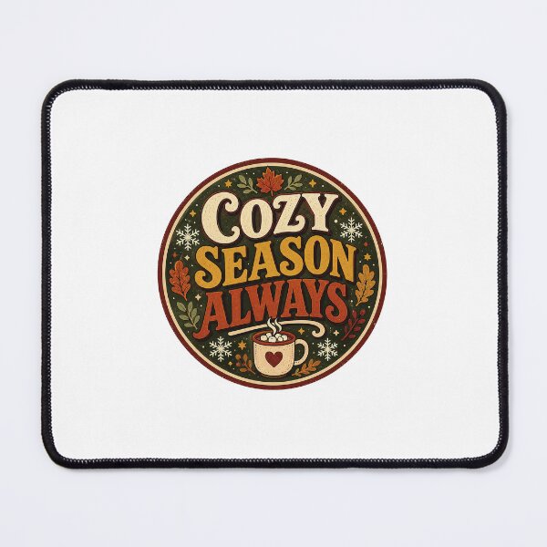 Item preview, Cozy Season Always Autumn Fall Vibes Sticker designed and sold by RedRubyBubble.
