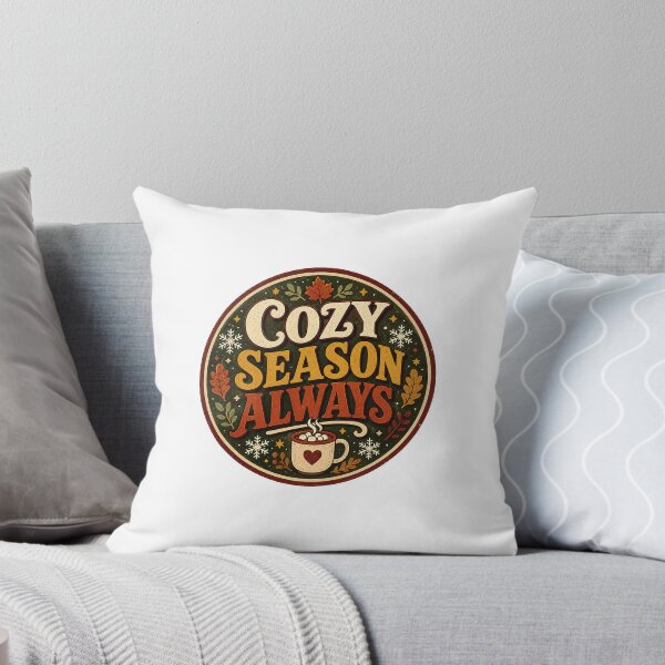 Item preview, Cozy Season Always Autumn Fall Vibes Sticker designed and sold by RedRubyBubble.