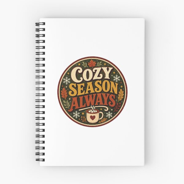Item preview, Cozy Season Always Autumn Fall Vibes Sticker designed and sold by RedRubyBubble.
