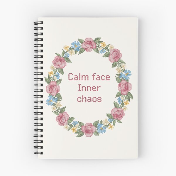 Item preview, Calm face, Inner chaos designed and sold by Vintage Sass Society.