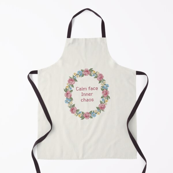 Item preview, Calm face, Inner chaos designed and sold by Vintage Sass Society.