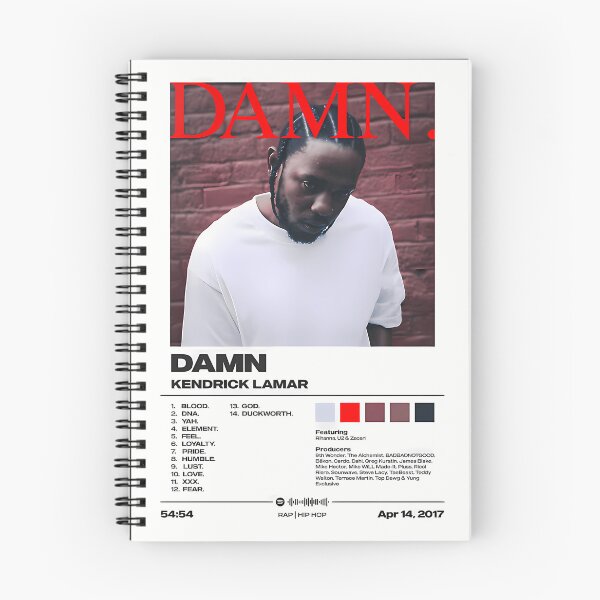 Item preview, Damn By Kendrick Lamar Album Poster designed and sold by lauradumitriu.