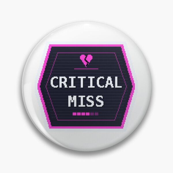 Item preview, Critical Miss — Funny Tabletop RPG Sticker designed and sold by One More Run.