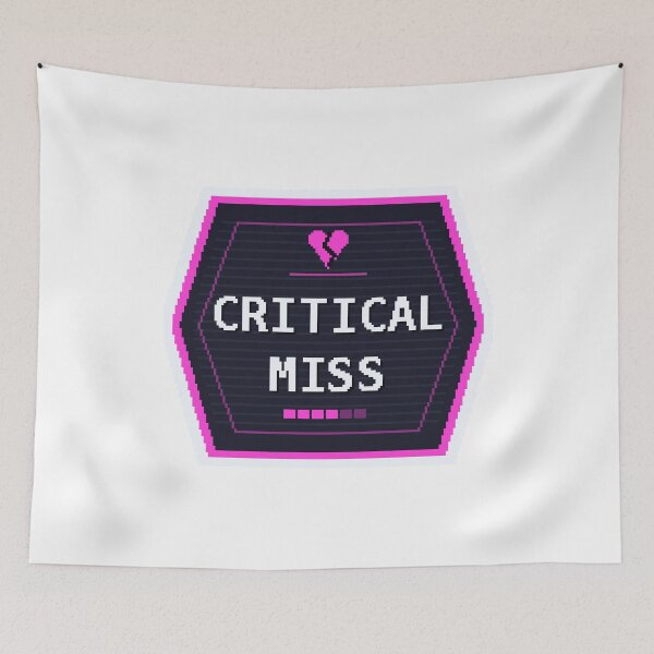 Item preview, Critical Miss — Funny Tabletop RPG Sticker designed and sold by One More Run.