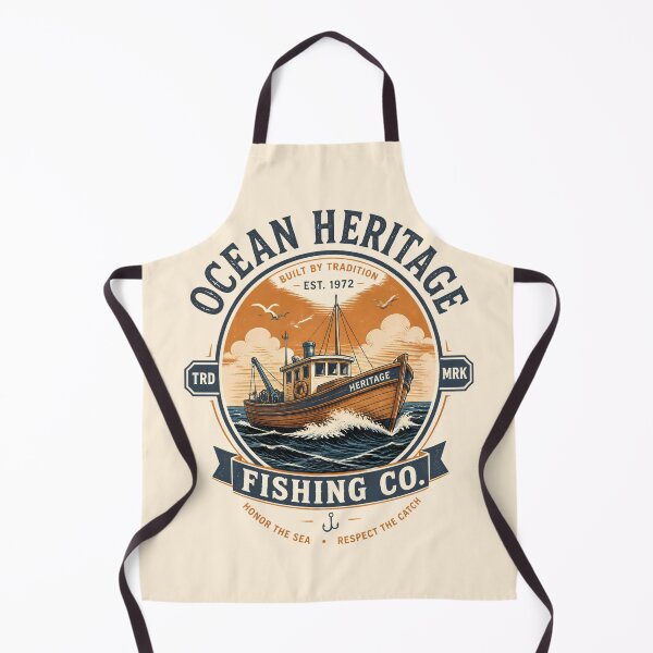Item preview, Ocean Heritage Fishing Co designed and sold by VINTAGE BY LAMBERTINY .