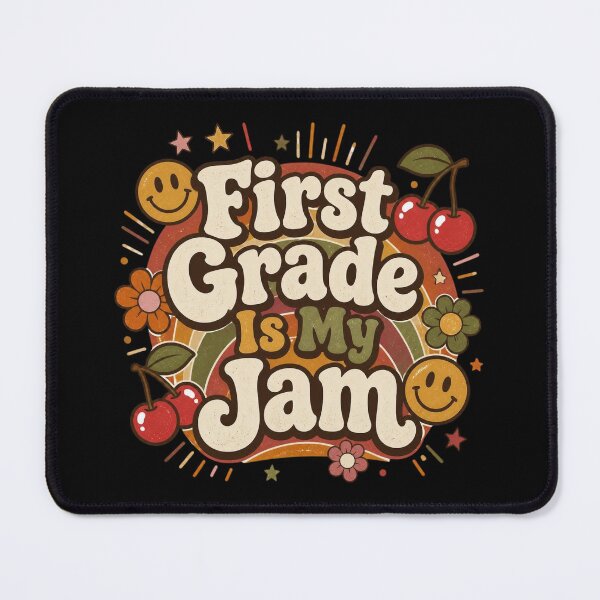 Item preview, Retro First Grade Is My Jam Groovy Vintage Teacher T-Shirt designed and sold by FestivityFinds.