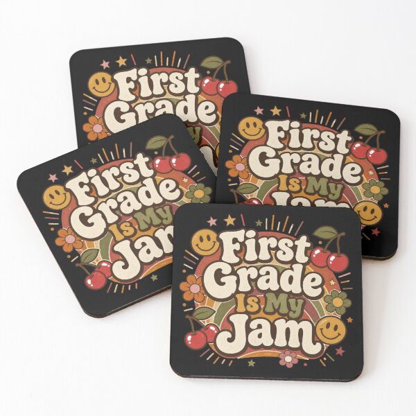 Item preview, Retro First Grade Is My Jam Groovy Vintage Teacher T-Shirt designed and sold by FestivityFinds.