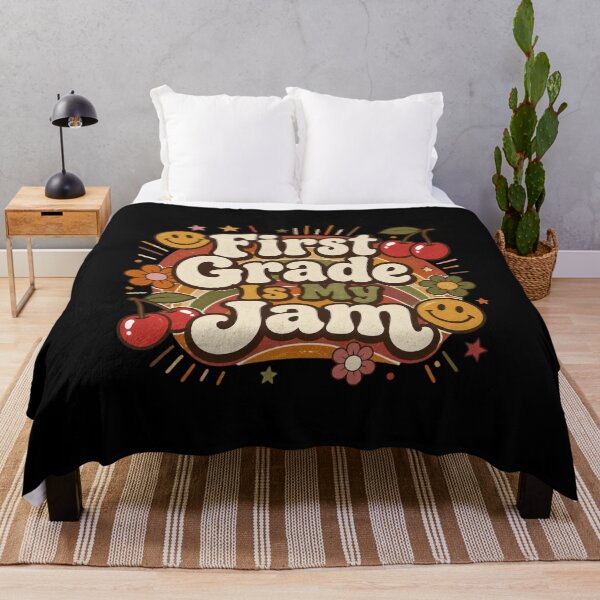 Item preview, Retro First Grade Is My Jam Groovy Vintage Teacher T-Shirt designed and sold by FestivityFinds.