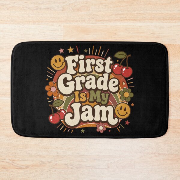 Item preview, Retro First Grade Is My Jam Groovy Vintage Teacher T-Shirt designed and sold by FestivityFinds.