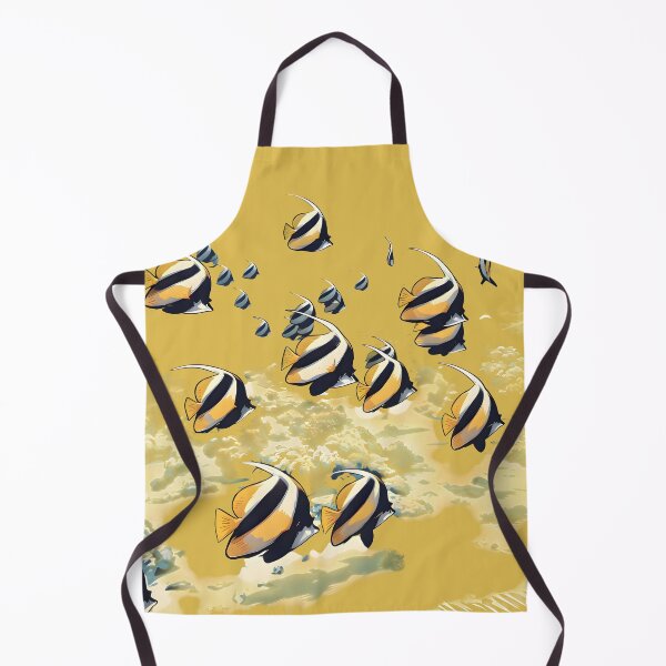 Item preview, golden underwater vintage nature wall art designed and sold by Spirit of Siam.