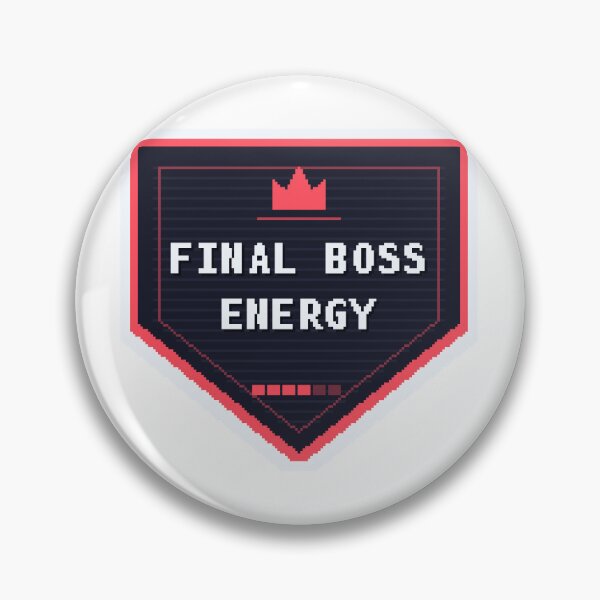Item preview, Final Boss Energy — Funny Gamer Sticker designed and sold by One More Run.