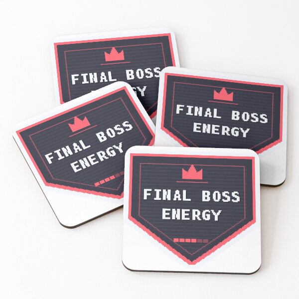 Item preview, Final Boss Energy — Funny Gamer Sticker designed and sold by One More Run.
