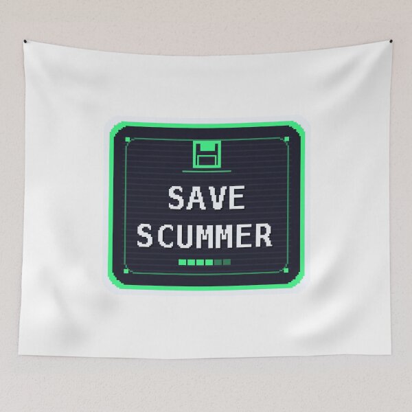 Item preview, Save Scummer — Funny Gamer Sticker designed and sold by One More Run.