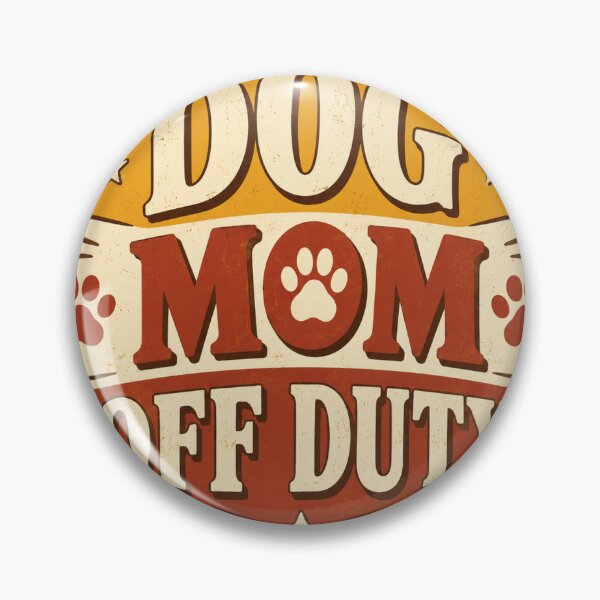 Item preview, Dog Mom Off Duty Funny Gift Sticker designed and sold by RedRubyBubble.