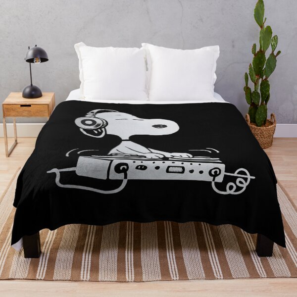 Item preview, Snoopy DJ Chilling With Music Retro Turntable  designed and sold by DamianRoy88.