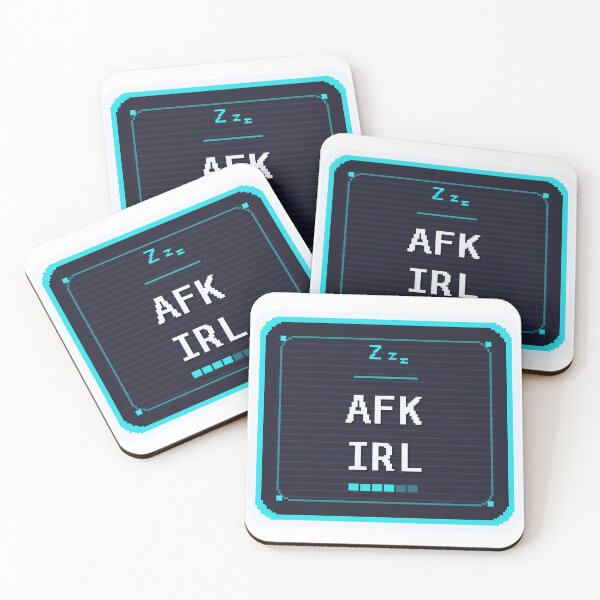 Item preview, AFK IRL — Funny Gamer Sticker designed and sold by One More Run.
