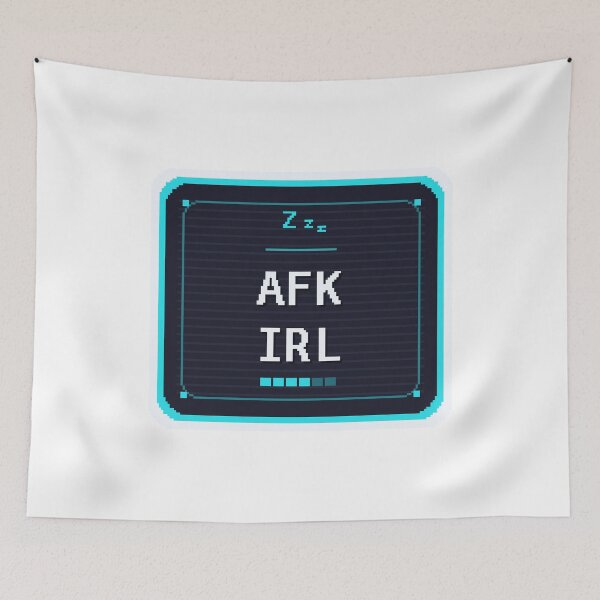 Item preview, AFK IRL — Funny Gamer Sticker designed and sold by One More Run.