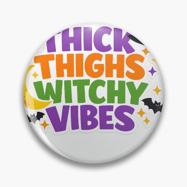 Item preview, Thick Thighs Witchy Vibes Sticker designed and sold by RedRubyBubble.