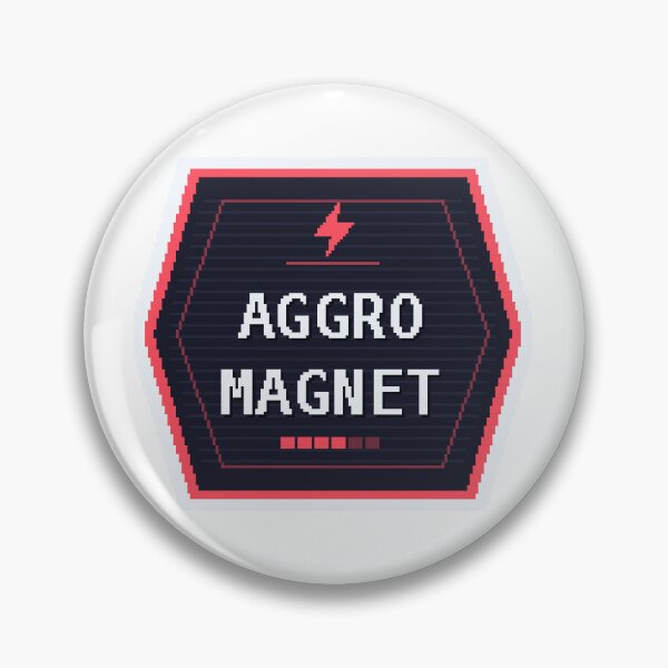 Item preview, Imán Aggro — Divertida pegatina para jugadores de MMO designed and sold by One More Run.