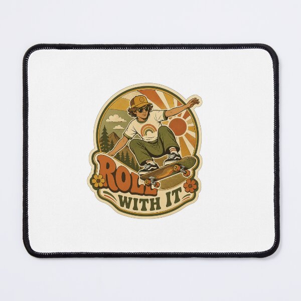 Item preview, Retro 70s Skater Sticker designed and sold by RedRubyBubble.