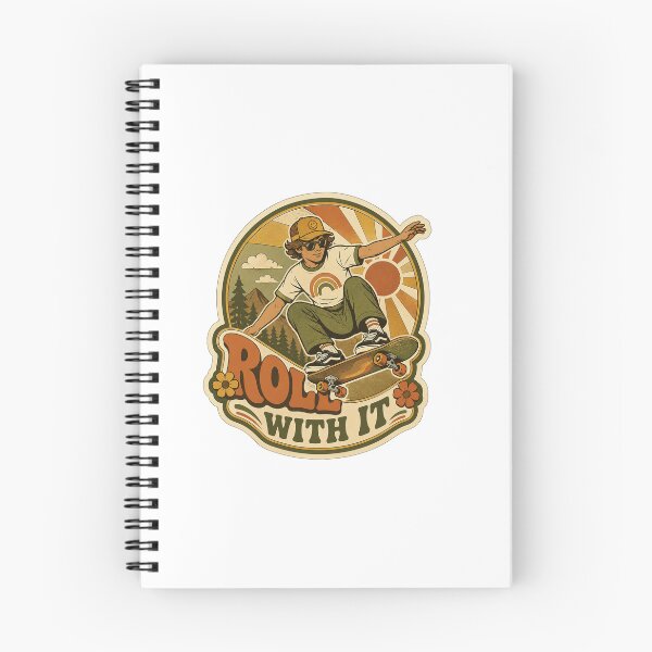 Item preview, Retro 70s Skater Sticker designed and sold by RedRubyBubble.