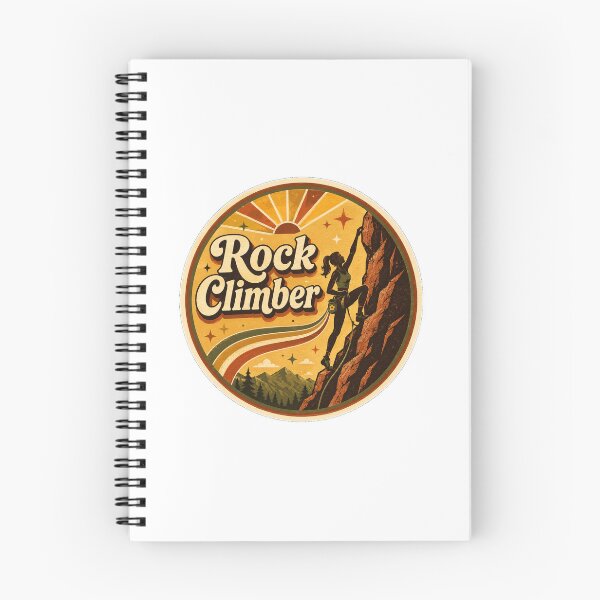 Item preview, Retro 70s Hiker Sticker designed and sold by RedRubyBubble.