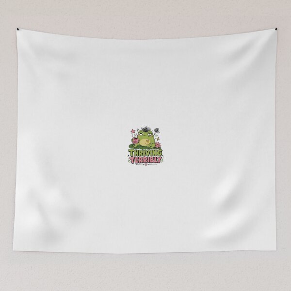 Item preview, Thriving Terribly Frog Sticker designed and sold by RedRubyBubble.