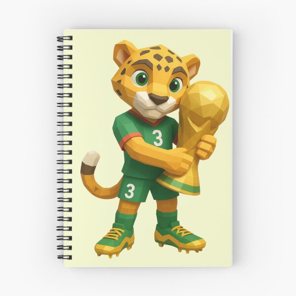 Item preview, World Football Mascots Victory | Cute Leopard Soccer Champion designed and sold by Palette & Hue.