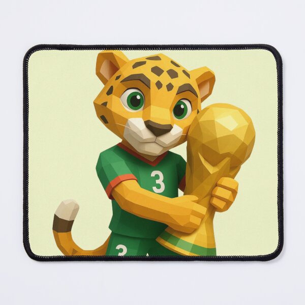 Item preview, World Football Mascots Victory | Cute Leopard Soccer Champion designed and sold by Palette & Hue.