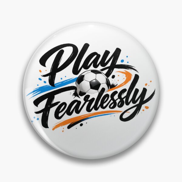 Item preview, Play Fearlessly Hand Lettered Soccer Motivatio designed and sold by NovaMoodCo.
