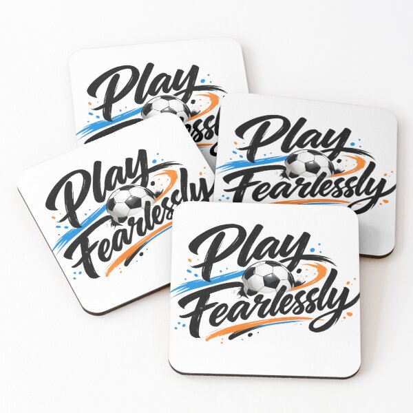 Item preview, Play Fearlessly Hand Lettered Soccer Motivatio designed and sold by NovaMoodCo.