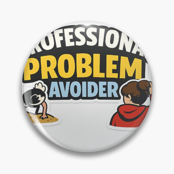 Item preview, Professional Problem Avoider Sticker designed and sold by RedRubyBubble.