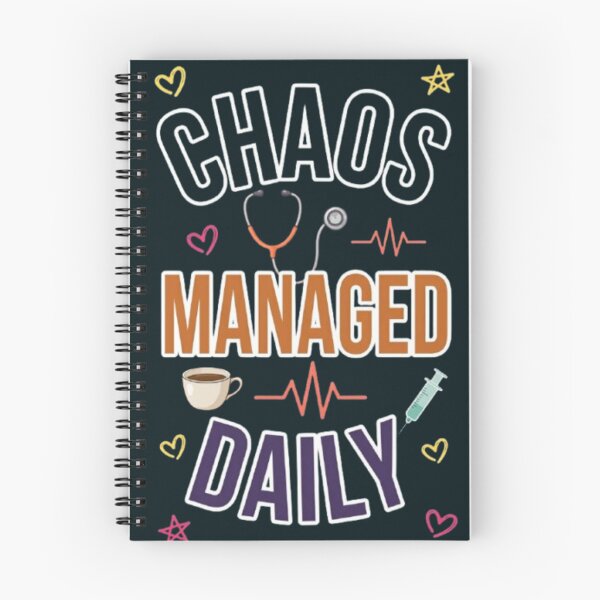 Item preview, Chaos Managed Daily Funny Nurse Healthcare Worker Gift Tshirt designed and sold by HopeAndHustle.